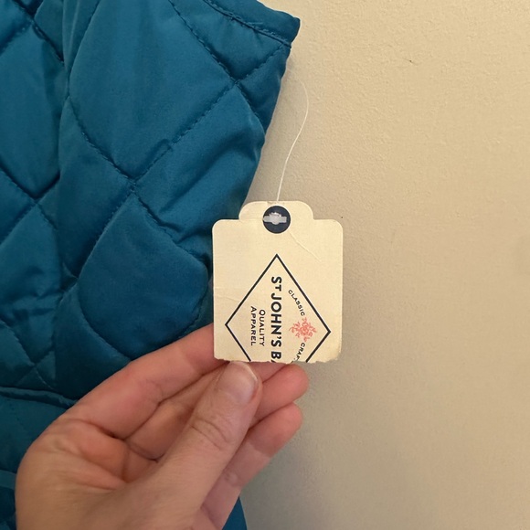 St. John's Bay Blue Quilted Vest NWT - Picture 3 of 6
